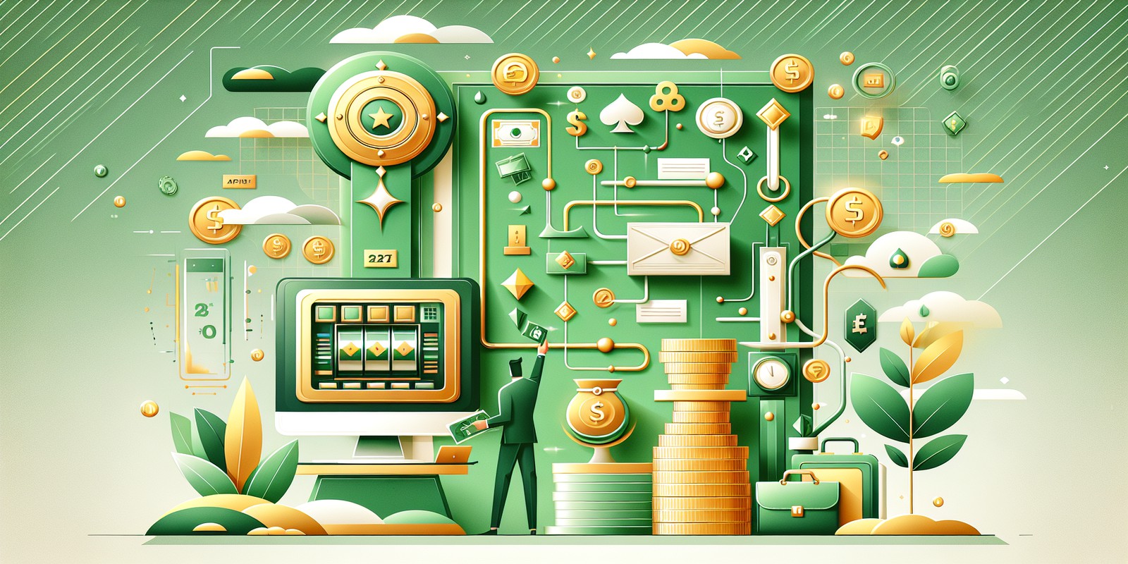 Illustration of winning strategies for slot games by Linebet